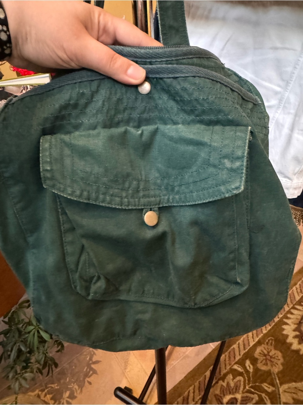 H&M Dark Green Crossbody Bag